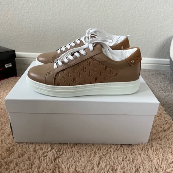 Jimmy Choo Rome Leather Sneakers - Picture 3 of 7